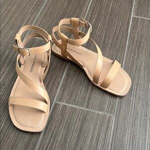 Lucky Brand Beige Strappy Sandals